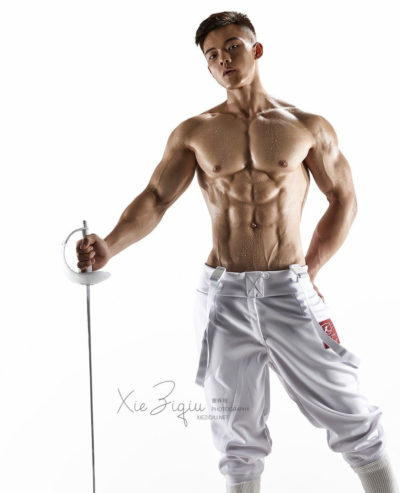 Hot Asian Fencing Guy 002