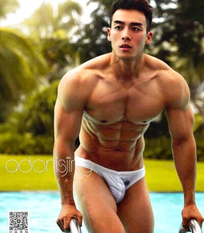 Hot Asian Guy in swimwear 001