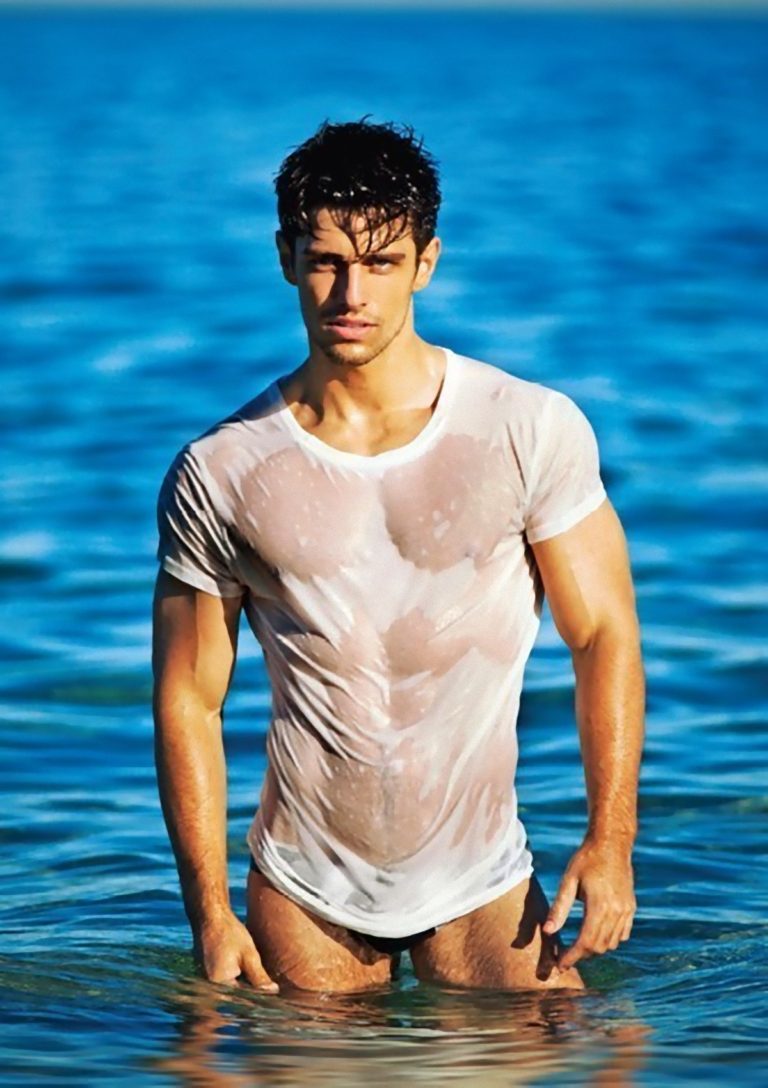 Ryan Greasley - 001 Gorgeous Male Model in Wet T shirt